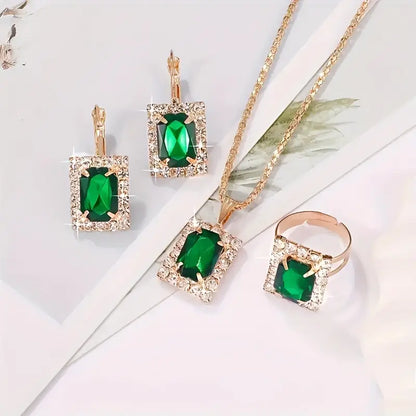 Gwen | Jewelry Set | Emerald