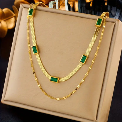 Sorella | Necklace | Emerald
