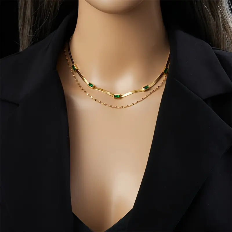 Sorella | Necklace | Emerald