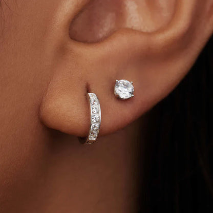 Dana | Earrings Set | White Gold