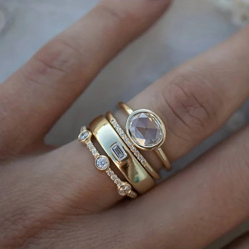 Rebecca | Ring Set | Gemstone