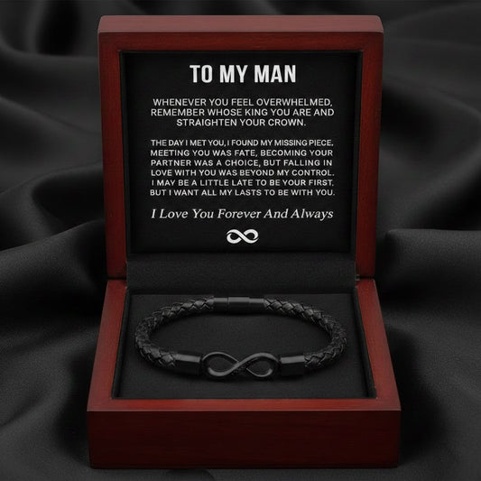 To My Man Infinity Love Bracelet