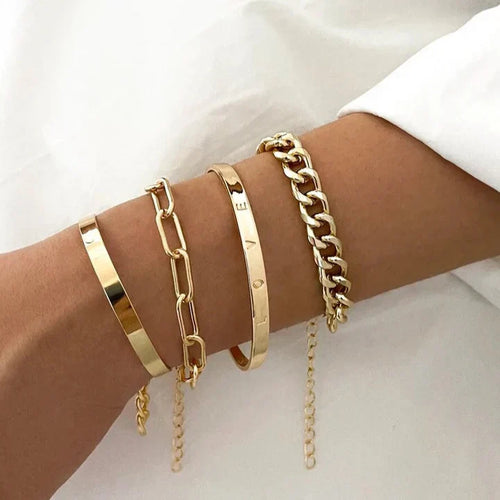 Elia | Bracelet Set | Gold