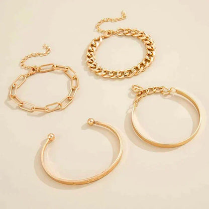 Elia | Bracelet Set | Gold