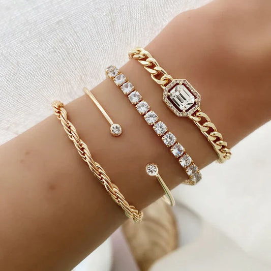 Domitia | Bracelet Set | Gold